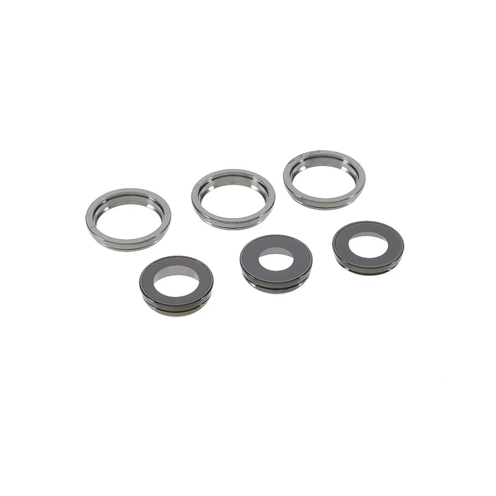 OEM Back Rear Camera Lens Ring Cover with Glass Lens Replacement for iPhone 12 Pro Max 6.7 inch - Grey - 5