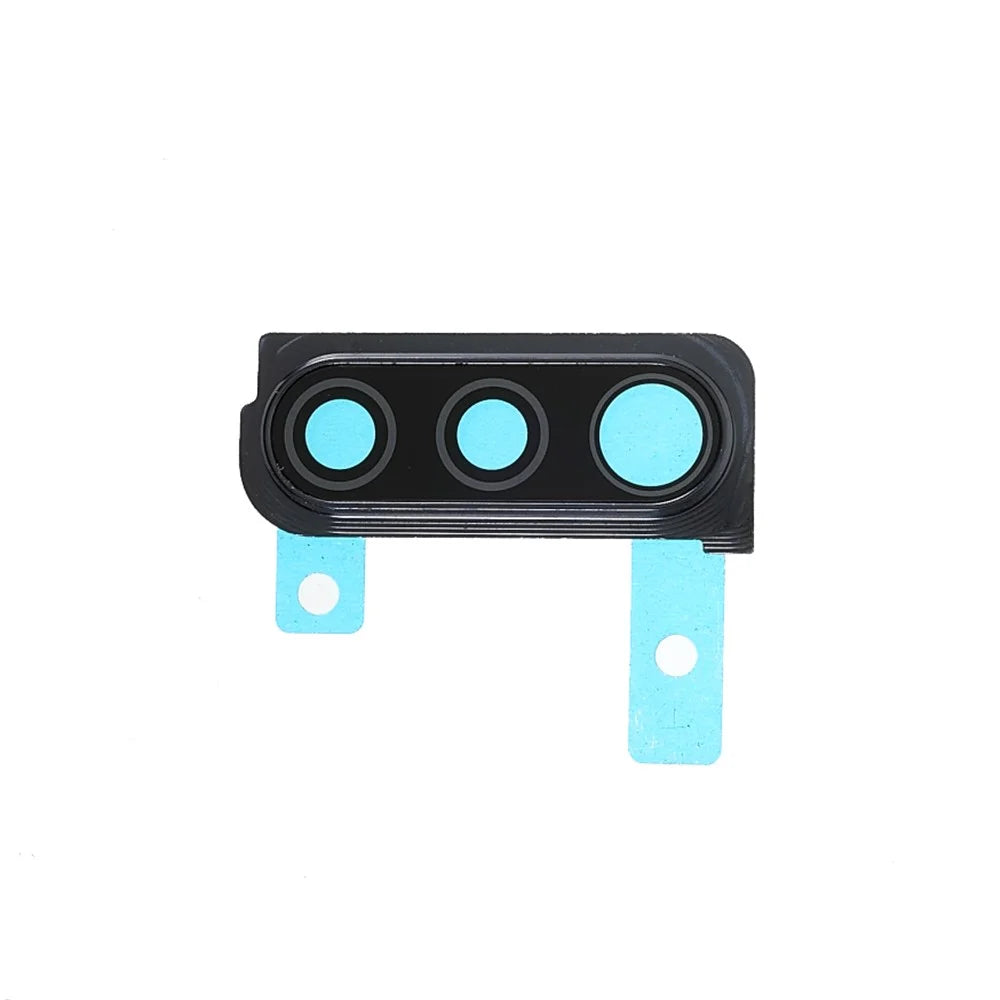 OEM Rear Back Camera Lens Ring Cover with Glass Lens Replacement for Samsung Galaxy A30s A307 - Black - 1