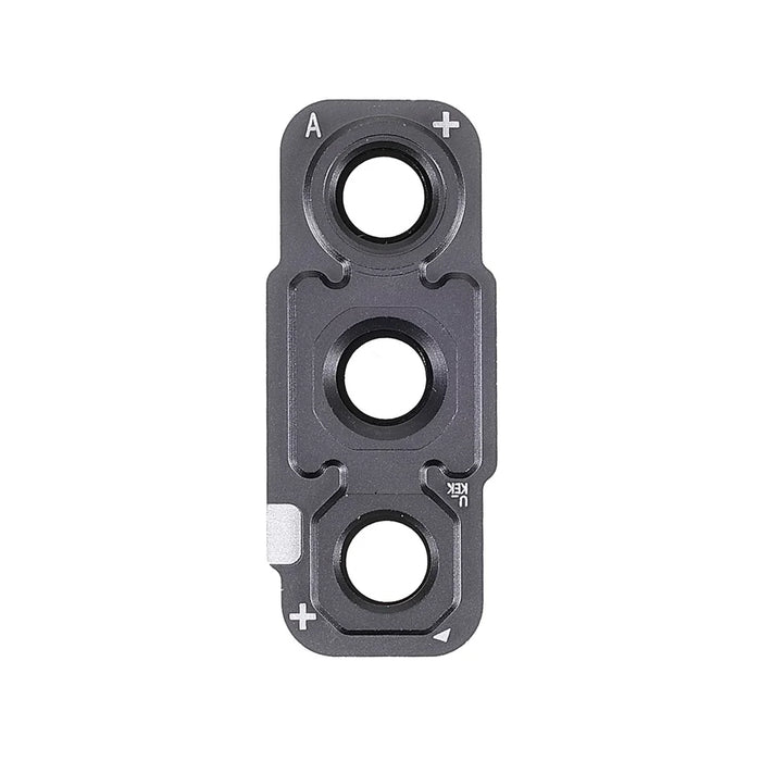 For Samsung Galaxy S21 FE 5G OEM Back Camera Lens Ring Cover with Glass Lens Replacement (without Logo) - Grey - 2