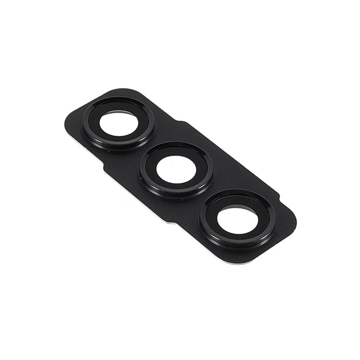 For Samsung Galaxy S21 FE 5G OEM Back Camera Lens Ring Cover with Glass Lens Replacement (without Logo) - Grey - 3