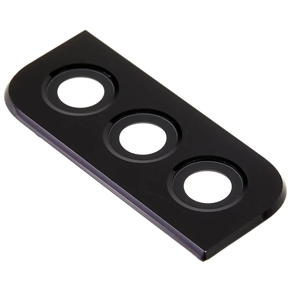 For Samsung Galaxy S22 5G S90/S22+ 5G S906 OEM Back Camera Lens Ring Cover with Glass Lens Replacement (without Logo) - Black - 4