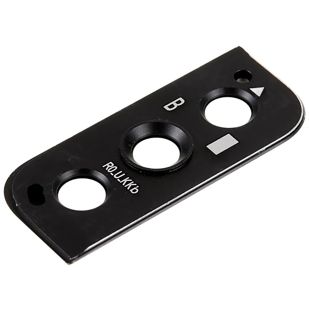 For Samsung Galaxy S22 5G S90/S22+ 5G S906 OEM Back Camera Lens Ring Cover with Glass Lens Replacement (without Logo) - Black - 5