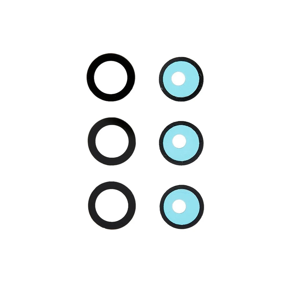 For Samsung Galaxy S22 5G S901/S22+ 5G S906 3Pcs/Set OEM Rear Camera Rim Lens Cover with Sticker (without Logo) - 1