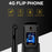 UNIWA V909T Single SIM 2.8/1.77 inch Flip Phone 2250mAh Battery 4G Cellphone with Rear Camera - Black - 2