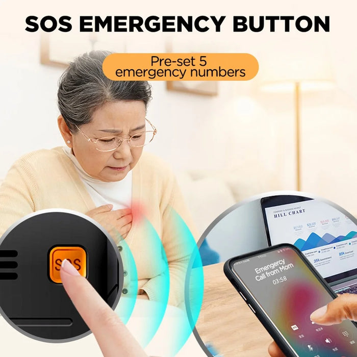 UNIWA V909T Single SIM 2.8/1.77 inch Flip Phone 2250mAh Battery 4G Cellphone with Rear Camera - Black - 7