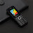 UNIWA E1802 2G Bar Phone 1800mAh Battery Function Cell Phone for Seniors and Kids - Black - 7