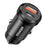 ESSAGER 30W Mini Car Charger USB-A + Type-C Dual Port Fast Charger for iPhone 12/13 - Black - 1