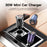 ESSAGER 30W Mini Car Charger USB-A + Type-C Dual Port Fast Charger for iPhone 12/13 - Black - 3