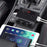 TR12 100W 4 USB Ports Car Charger LED Display Voltage Detection 3 Cigarette Lighter Sockets Charging Adapter - 3