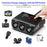 TR12 100W 4 USB Ports Car Charger LED Display Voltage Detection 3 Cigarette Lighter Sockets Charging Adapter - 5