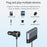 SC03 3 QC3.0 USB+2 Type-C PD Phone Fast Charging Adapter Back Clip Design Extended Car Charger - 6