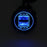 ZH-526F Dual USB Port Car Charger 4.2A Fast Charging Power Charger with Dual LED Ring Light - Blue - 2