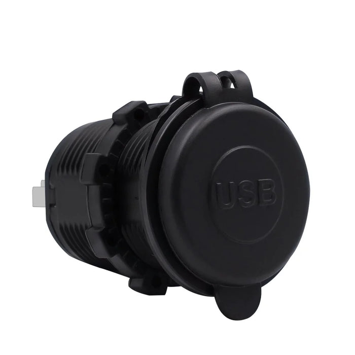 ZH-526F Dual USB Port Car Charger 4.2A Fast Charging Power Charger with Dual LED Ring Light - Blue - 7