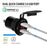 ZH-1427A2 Waterproof QC3.0 Fast Charging Plug Adapter Dual USB Port Car Charger with Digital Display Screen - 3