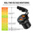 ZH-1427A1 Dual USB Port Car Charger Waterproof QC3.0 Fast Charging Adapter with Digital Display Screen - 4