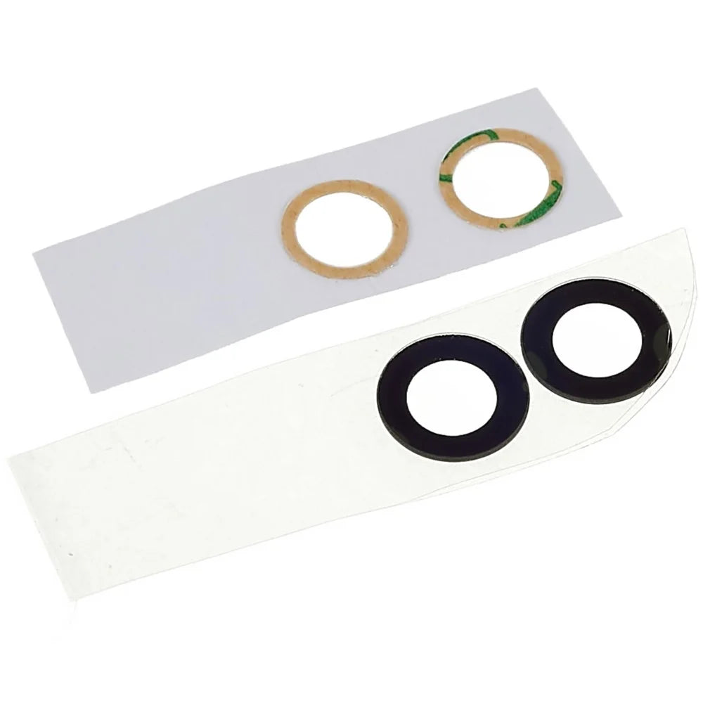 For Samsung Galaxy A33 5G A336 / A53 5G A536 / A73 5G A736 OEM Back Camera Lens Ring Cover with Glass Lens Replacement (without Logo) - Black - 6