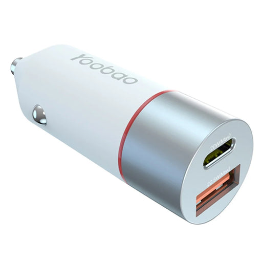 YOOBAO YB-213 42.5W Type-C + USB Car Charger Dual Port Mobile Phone Fast Charging Power Adapter - 1
