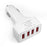 K2 4 USB Ports Car Charger PC+ABS Mobile Phone Tablet Charging Power Adapter (CE Certified) - 1