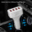 K2 4 USB Ports Car Charger PC+ABS Mobile Phone Tablet Charging Power Adapter (CE Certified) - 2
