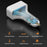 K2 4 USB Ports Car Charger PC+ABS Mobile Phone Tablet Charging Power Adapter (CE Certified) - 3