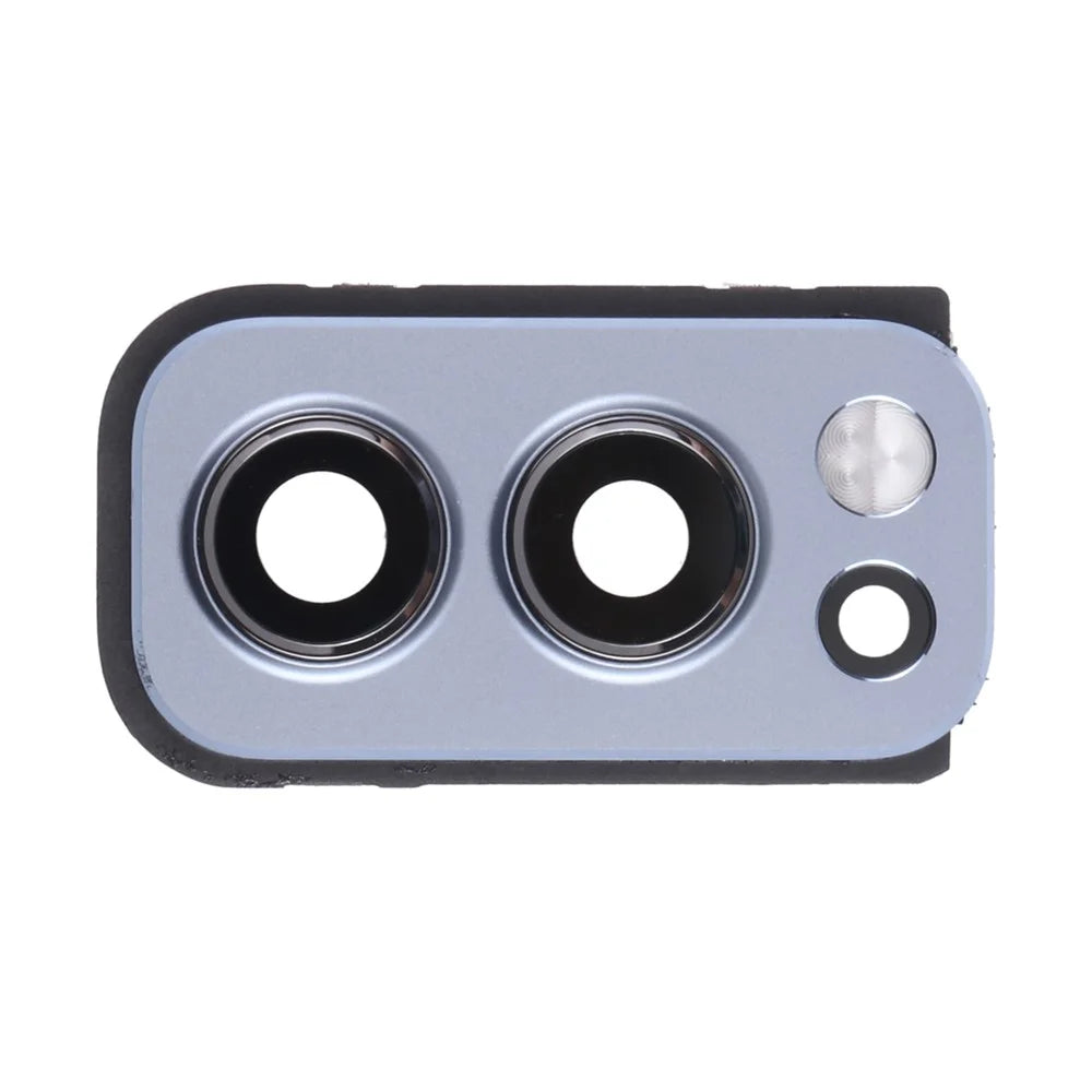 For OnePlus Nord 2 5G OEM Back Camera Lens Ring Cover with Glass Lens (without Logo) - Grey - 3