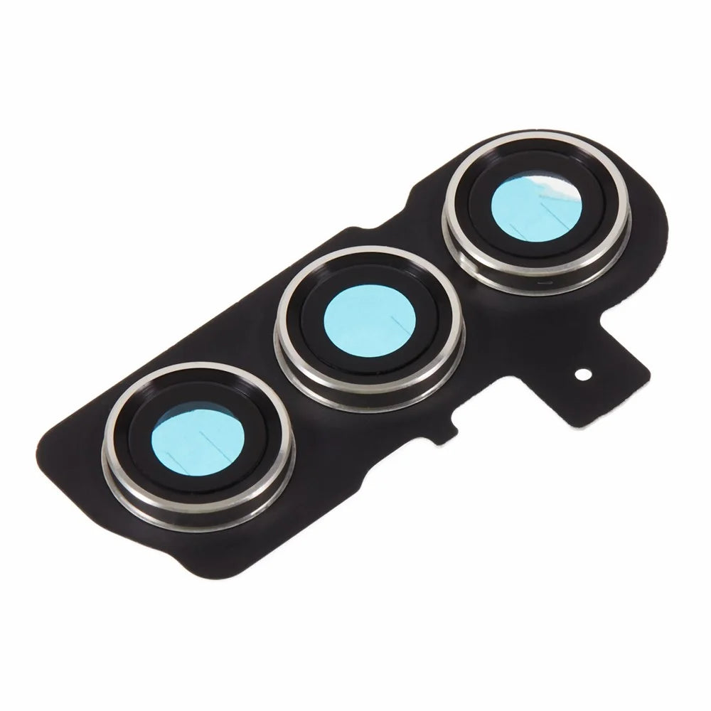 For Samsung Galaxy S23+ S916 OEM Back Camera Lens Ring Cover with Glass Lens (without Logo) - Silver - 3