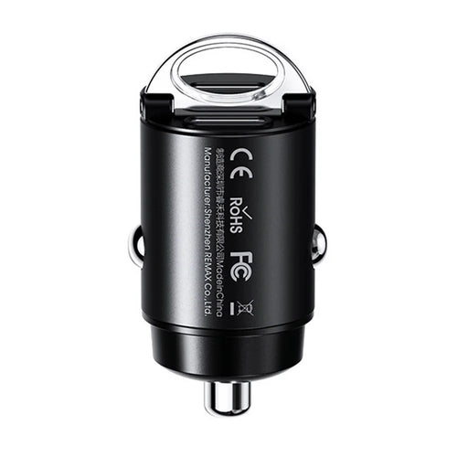REMAX RCC350 Tanya Pro Max Series PD 45W Fast Charging Dual Type-C Car Charger with Mini Ring Handle - 1