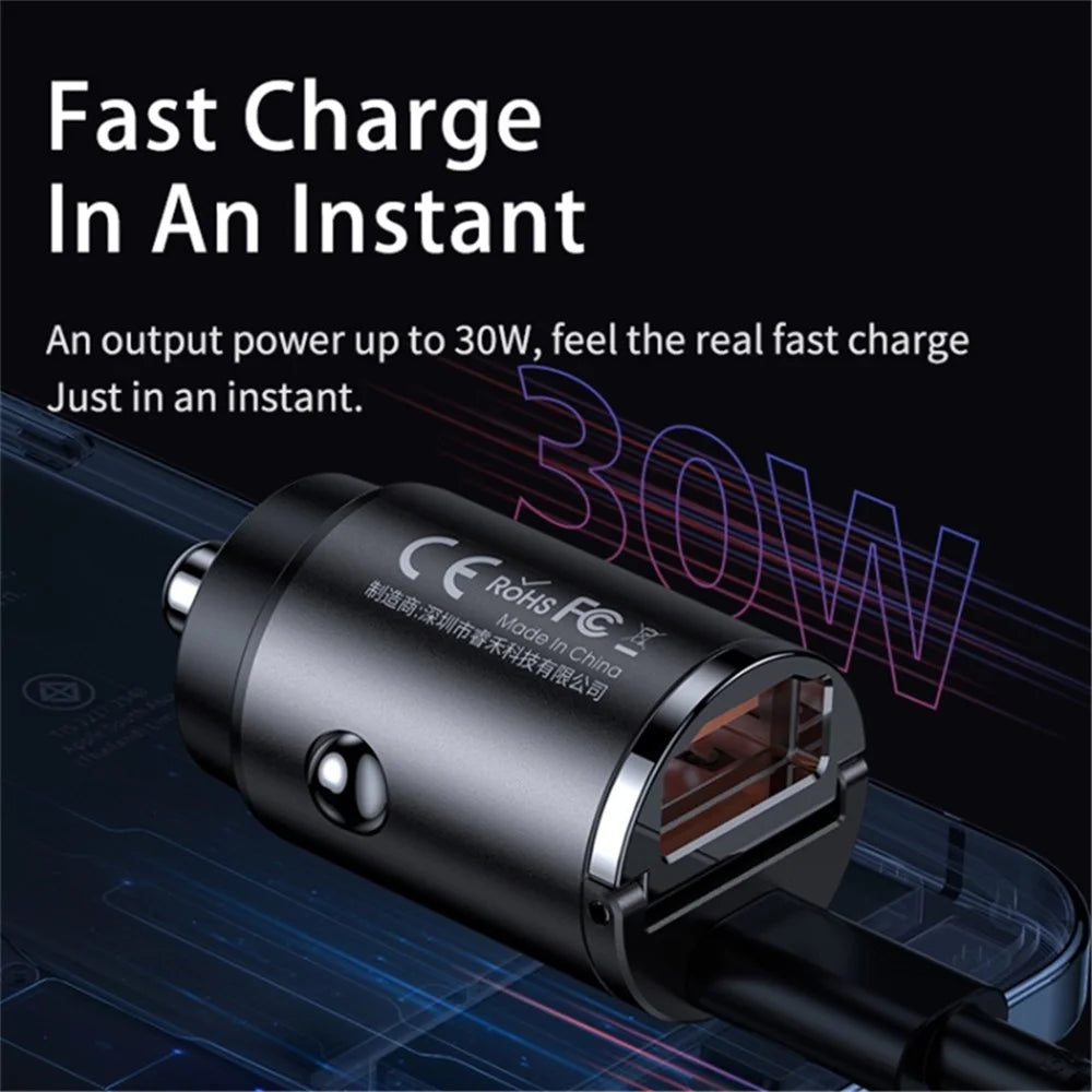 REMAX RCC350 Tanya Pro Max Series PD 45W Fast Charging Dual Type-C Car Charger with Mini Ring Handle - 3