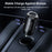 REMAX RCC332 Tanya Pro Series Dual Type-C Car Charger PD 30W Fast Charging Adapter with Mini Ring Handle - Black - 4