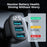 JOYROOM CCD03 3.4A 3 USB Ports Phone Fast Charging Adapter PC+ABS Voltage Digital Display Car Charger - 4