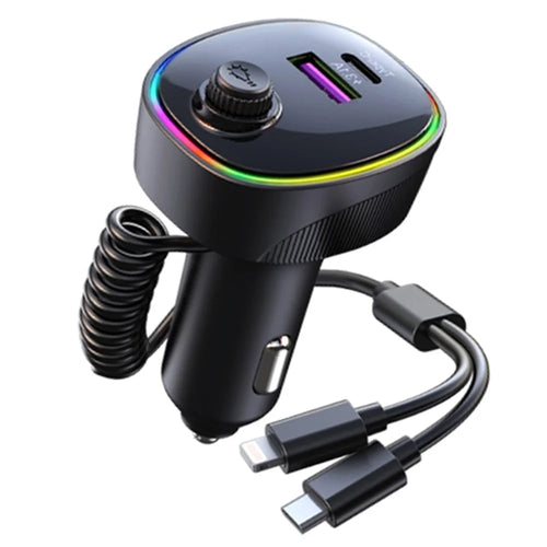 K11  USB + Type-C PD Car Charger Phone Tablet Fast Charging Adapter with Type-C / 8-Pin Charging Cable - 1