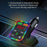 P2 Car Player Charger Dual USB Port Cigarette Lighter Car Charger Support Bluetooth-compatible Hands Free Calling - 4