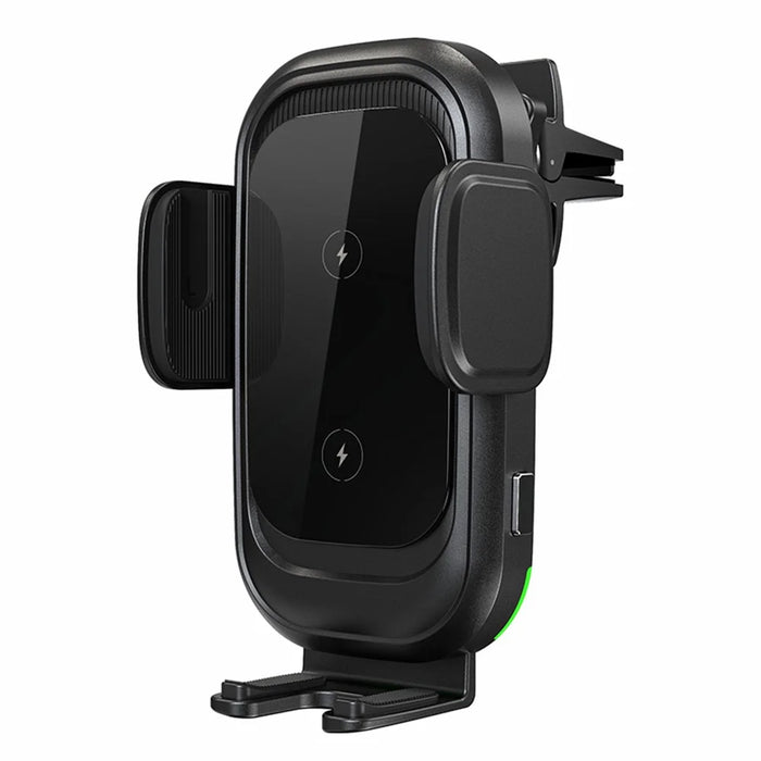 CW30 Cell Phone Holder Car Mount Dual Coil 15W Wireless Charger for Samsung Z Flip Series (CE Certified) - 1