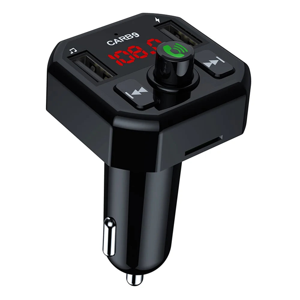 X9 Car MP3 Player Automatic Power-off Memory Bluetooth-compatible Call FM Transmitter with Dual USB Ports - 1