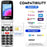 UNIWA V202T 4G Dual SIM Flip Phone for Seniors Dual Screens Basic Cell Phone with SOS Button Wireless FM Radio - Black / Language Pack 1 - 2