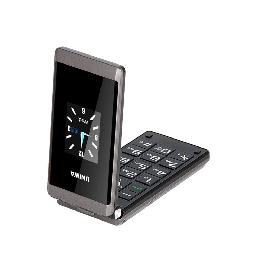 UNIWA X28 2.8-Inch Dual-Screen Display 2G Bar Phone - Black / Language Pack A - 2