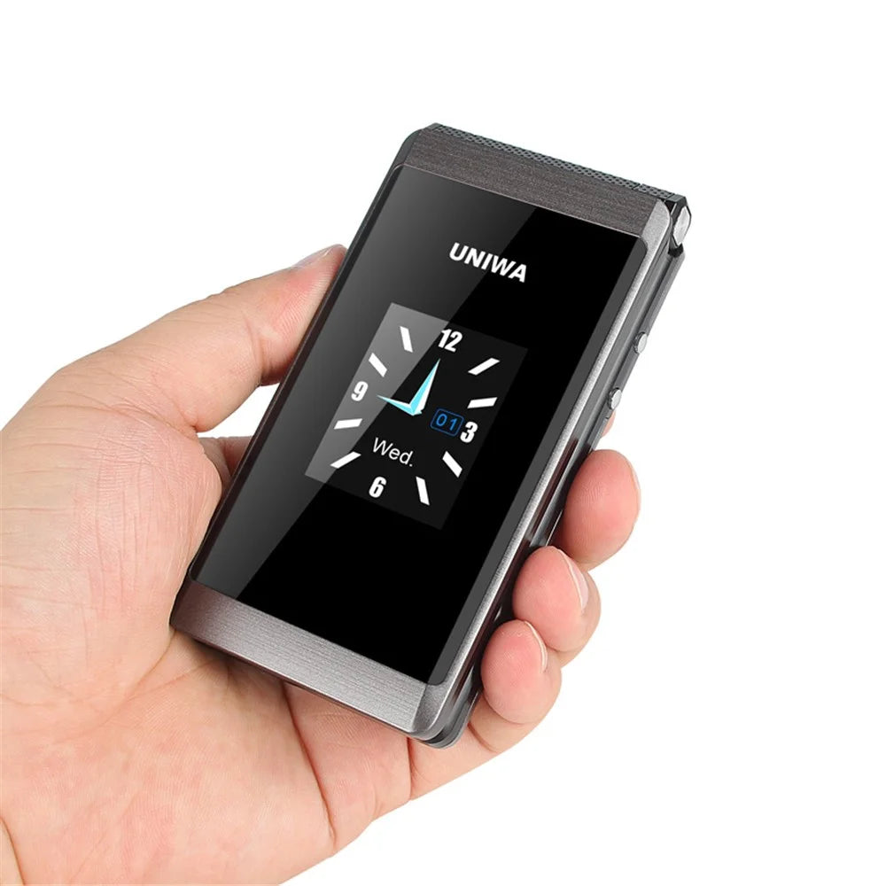 UNIWA X28 2.8-Inch Dual-Screen Display 2G Bar Phone - Black / Language Pack A - 7