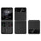SERVO IP15 Flip Foldable 2G Phone 2.4 inch HD Screen - Black / Language 1 - 1