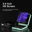 SERVO IP15 Flip Foldable 2G Phone 2.4 inch HD Screen - Black / Language 1 - 6