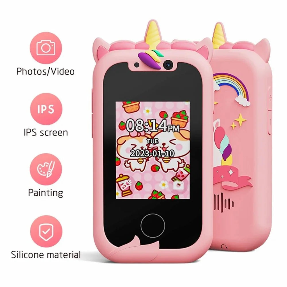 KP06 Kids Camera 24MP HD Digital Selfie Camera Toys for Kids Children Portable Video Camera - Pink - 2