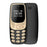 BM10 Dual SIM 0.66-inch Mini Mobile Phone 2G GSM Cellphone with Ear Hook - Black Gold - 1