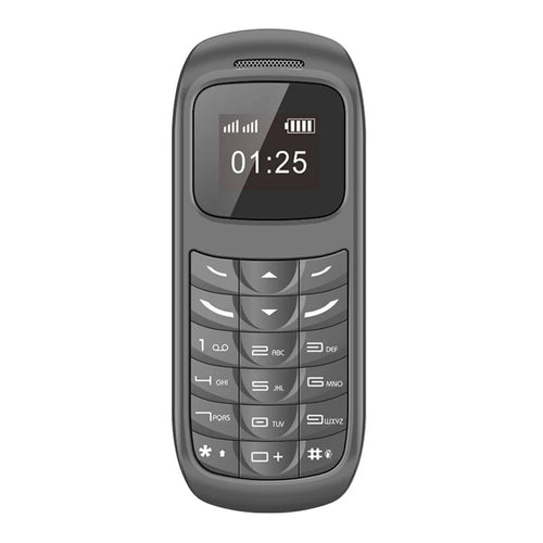 BM70 Dual SIM 0.66-inch Mini Bar Phone 2G GSM Mobile Phone - Grey - 1