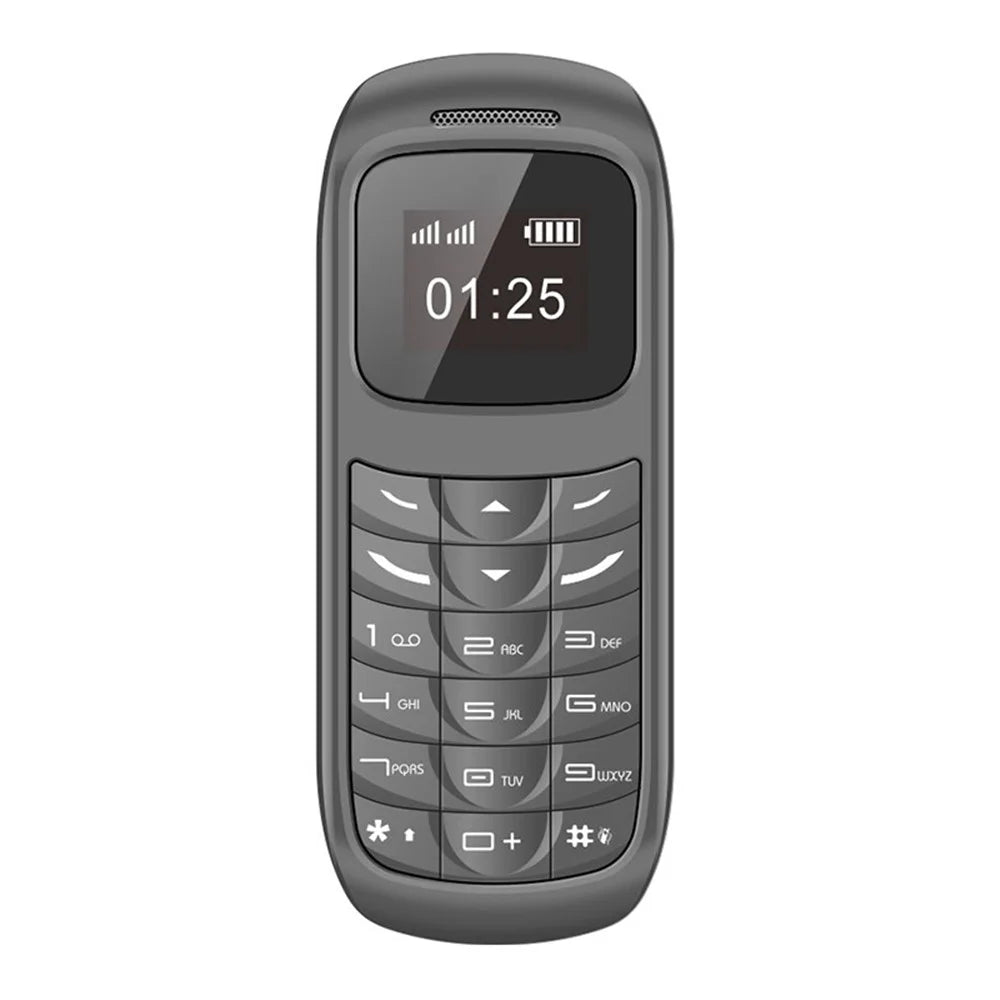 BM70 Dual SIM 0.66-inch Mini Bar Phone 2G GSM Mobile Phone - Grey - 1