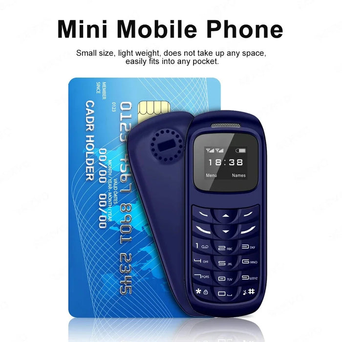 BM70 Dual SIM 0.66-inch Mini Bar Phone 2G GSM Mobile Phone - Grey - 3