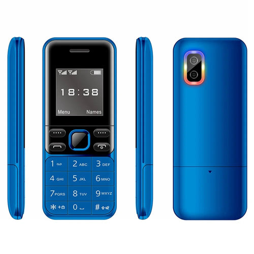 BM333 1.54-Inch Dual SIM Standby Cell Phone Portable Mini Bar Phone - Blue - 1