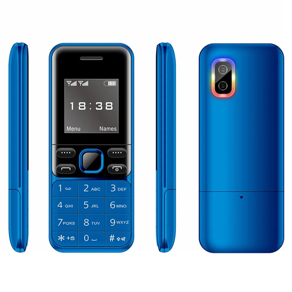 BM333 1.54-Inch Dual SIM Standby Cell Phone Portable Mini Bar Phone - Blue - 1