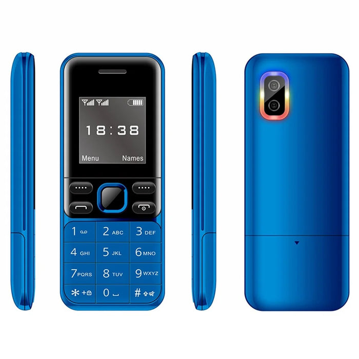 BM333 1.54-Inch Dual SIM Standby Cell Phone Portable Mini Bar Phone - Blue - 1