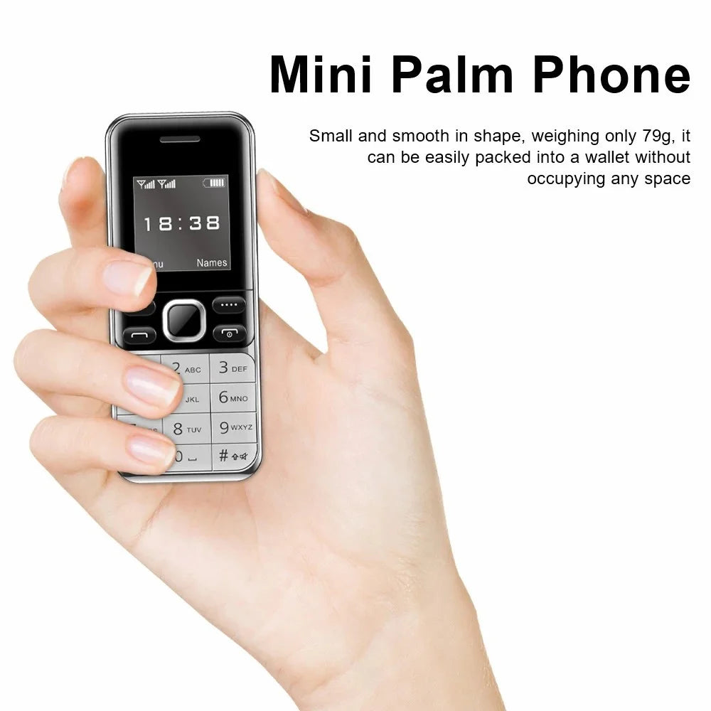 BM333 1.54-Inch Dual SIM Standby Cell Phone Portable Mini Bar Phone - Blue - 4