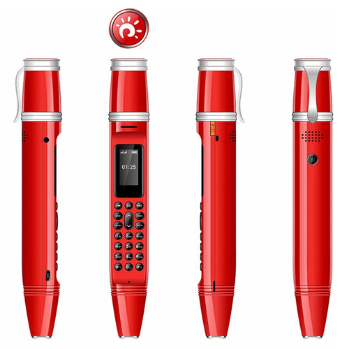 BM111 0.96-inch Pen Shape Mini Cellphone Dual SIM Dual Standby Mobile Phone - Red - 1