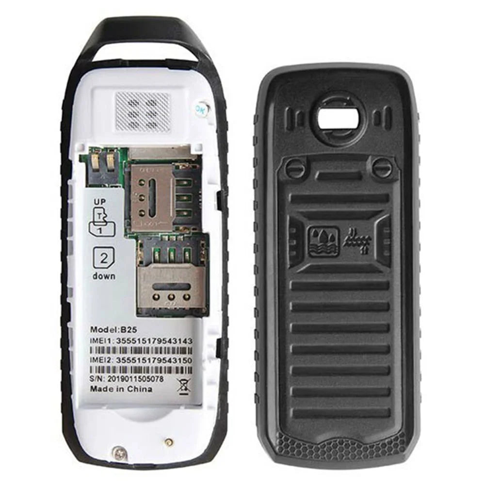 B25 Dual-SIM Mini Bar Phone 0.66-inch Screen 2G GSM Mobile Phone - Blue - 2